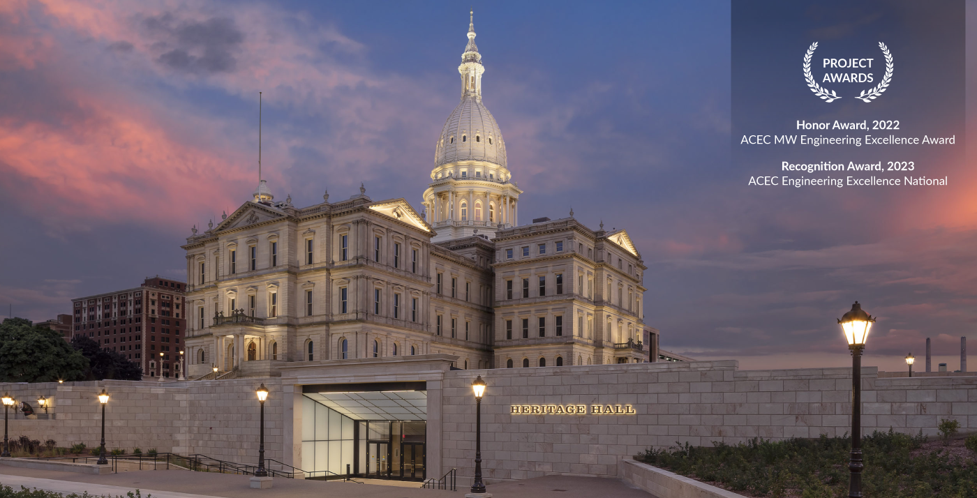 Michigan State Capitol Infrastructure Upgrades and Heritage Hall